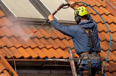 Démoussage et hydrofuge de toiture à Guermange